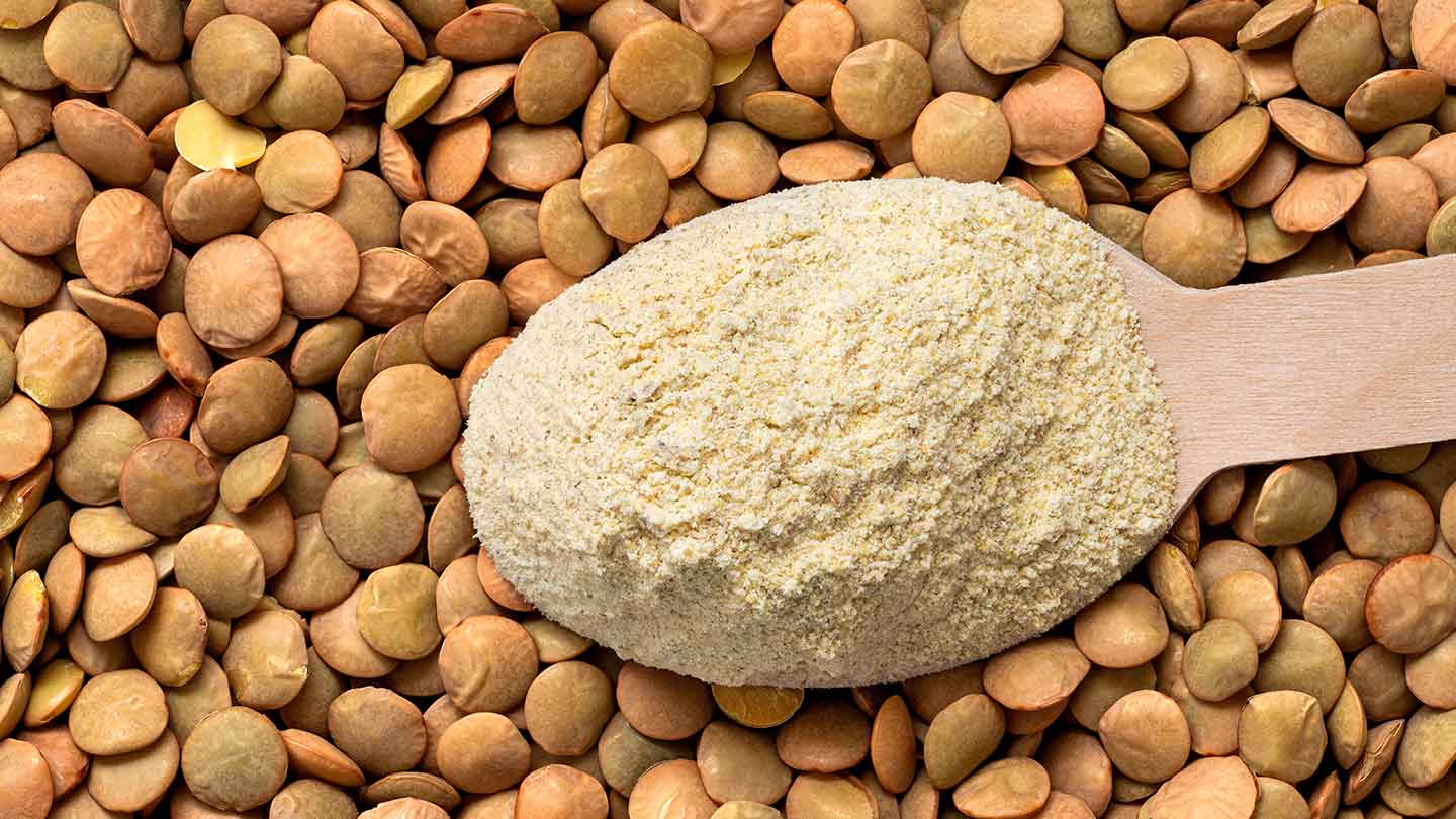 Trockene Aufbereitung von Pflanzenproteinen